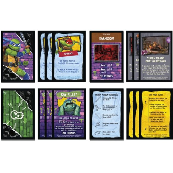 Monopoly Teenage Mutant Ninja Turtles: Mutant Mayhem Edition Board Game - Picture 6 of 9